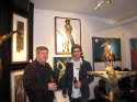 Gallery Event Photos - Art Dealer and collector Scott with gallery artist Charlie Barr