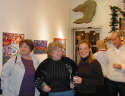 Gallery Event Photos - Diane Culhane seems happy to be a part of our group show...