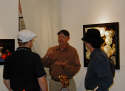 Gallery Event Photos - Ray Pelley discussing his artwork