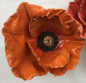 Gina Holt - Large Outdoor Oriental Poppy (with stand and rock base)
